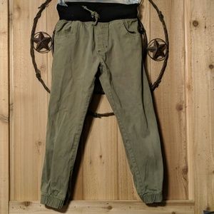 Khaki Green Kid's Pants